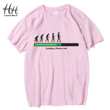 HanHent Evolution Loading Please Wait T-shirts Men The Big Bang Theory Tee shirt