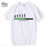 HanHent Evolution Loading Please Wait T-shirts Men The Big Bang Theory Tee shirt