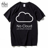 HanHent Computer Cloud T-shirts Creative Man Cotton Short Sleeve Summer Style Tee shirts