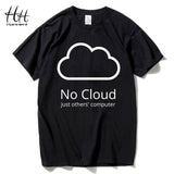 HanHent Computer Cloud T-shirts Creative Man Cotton Short Sleeve Summer Style Tee shirts