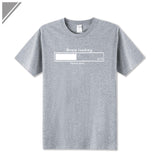 Brain Loading Gamer Computer Geek Funny Print T Shirt Men's Cotton T-Shirt