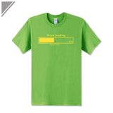 Brain Loading Gamer Computer Geek Funny Print T Shirt Men's Cotton T-Shirt