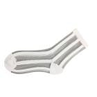 Fashion Ultrathin Transparent Crystal Stripe Lace Elastic Women Ladies Socks