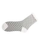 Fashion Ultrathin Transparent Crystal Stripe Lace Elastic Women Ladies Socks