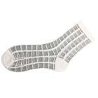 Fashion Ultrathin Transparent Crystal Stripe Lace Elastic Women Ladies Socks