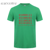 Omnitee  Binary Bit T Shirt ASCLL Men Short Sleeve Cotton Fashion Java Programmer Geek T-shirts