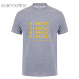 Omnitee  Binary Bit T Shirt ASCLL Men Short Sleeve Cotton Fashion Java Programmer Geek T-shirts