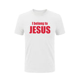 Summer Printed T Shirts I Belong to Jesus Tshirts Cotton Short Sleeve Christ Religion Catholic Christian Faith T-shirts