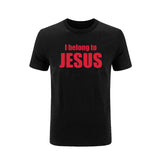Summer Printed T Shirts I Belong to Jesus Tshirts Cotton Short Sleeve Christ Religion Catholic Christian Faith T-shirts