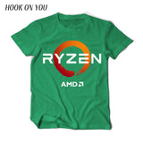 PC CP CPU Uprocessor AMD RYZEN T Shirt geek programmer tees Gaming camiseta