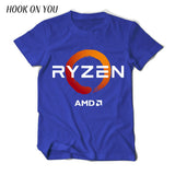 PC CP CPU Uprocessor AMD RYZEN T Shirt geek programmer tees Gaming camiseta