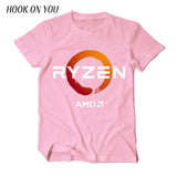 PC CP CPU Uprocessor AMD RYZEN T Shirt geek programmer tees Gaming camiseta