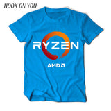 PC CP CPU Uprocessor AMD RYZEN T Shirt geek programmer tees Gaming camiseta