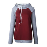 Women's Funnel Neck Collar Oblique Zipper Casual Tunic Long Sleeve Hoodie Pullover