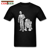 Star Wars Robots T shirt homme Geek T-shirt JEDI tshirt hombre Yoda Rebel tshirt Darth Vader Tee shirt