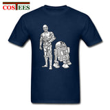Star Wars Robots T shirt homme Geek T-shirt JEDI tshirt hombre Yoda Rebel tshirt Darth Vader Tee shirt