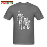 Star Wars Robots T shirt homme Geek T-shirt JEDI tshirt hombre Yoda Rebel tshirt Darth Vader Tee shirt
