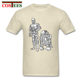 Star Wars Robots T shirt homme Geek T-shirt JEDI tshirt hombre Yoda Rebel tshirt Darth Vader Tee shirt