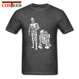 Star Wars Robots T shirt homme Geek T-shirt JEDI tshirt hombre Yoda Rebel tshirt Darth Vader Tee shirt