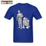 Star Wars Robots T shirt homme Geek T-shirt JEDI tshirt hombre Yoda Rebel tshirt Darth Vader Tee shirt