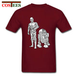 Star Wars Robots T shirt homme Geek T-shirt JEDI tshirt hombre Yoda Rebel tshirt Darth Vader Tee shirt
