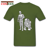 Star Wars Robots T shirt homme Geek T-shirt JEDI tshirt hombre Yoda Rebel tshirt Darth Vader Tee shirt