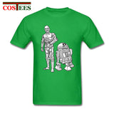 Star Wars Robots T shirt homme Geek T-shirt JEDI tshirt hombre Yoda Rebel tshirt Darth Vader Tee shirt