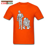 Star Wars Robots T shirt homme Geek T-shirt JEDI tshirt hombre Yoda Rebel tshirt Darth Vader Tee shirt