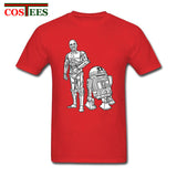 Star Wars Robots T shirt homme Geek T-shirt JEDI tshirt hombre Yoda Rebel tshirt Darth Vader Tee shirt