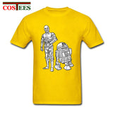 Star Wars Robots T shirt homme Geek T-shirt JEDI tshirt hombre Yoda Rebel tshirt Darth Vader Tee shirt