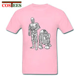 Star Wars Robots T shirt homme Geek T-shirt JEDI tshirt hombre Yoda Rebel tshirt Darth Vader Tee shirt