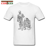 Star Wars Robots T shirt homme Geek T-shirt JEDI tshirt hombre Yoda Rebel tshirt Darth Vader Tee shirt