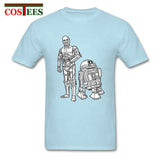 Star Wars Robots T shirt homme Geek T-shirt JEDI tshirt hombre Yoda Rebel tshirt Darth Vader Tee shirt