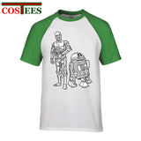 Star Wars Robots T shirt homme Geek T-shirt JEDI tshirt hombre Yoda Rebel tshirt Darth Vader Tee shirt