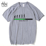 HanHent Evolution Loading Please Wait T-shirts Men The Big Bang Theory Tee shirt